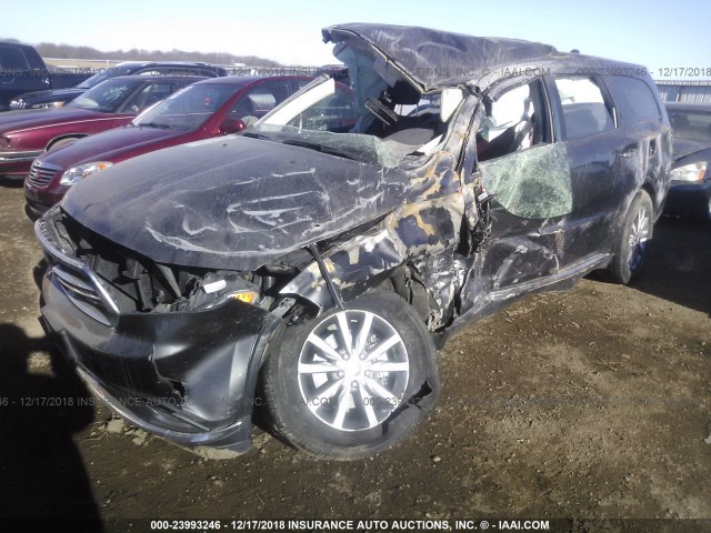 1C4RDJAG2HC652657 - 2017 DODGE DURANGO SXT GRAY photo 2