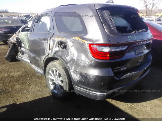 1C4RDJAG2HC652657 - 2017 DODGE DURANGO SXT GRAY photo 3