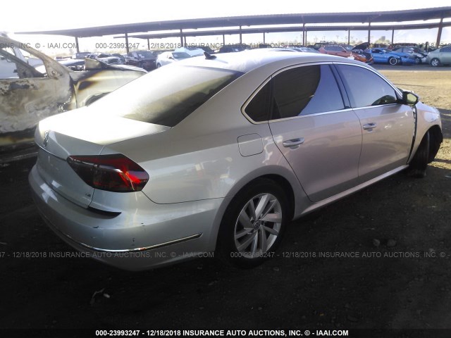 1VWBA7A38JC015799 - 2018 VOLKSWAGEN PASSAT SE SILVER photo 4