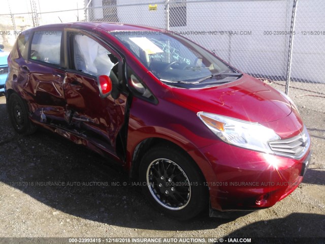 3N1CE2CP6EL413797 - 2014 NISSAN VERSA NOTE S/S PLUS/SV/SL RED photo 1