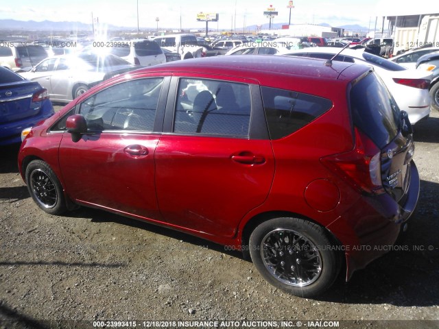 3N1CE2CP6EL413797 - 2014 NISSAN VERSA NOTE S/S PLUS/SV/SL RED photo 3