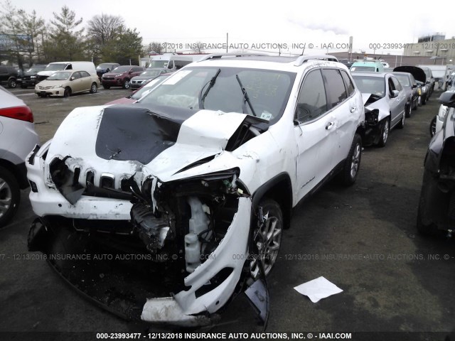 1C4PJMCB9EW121100 - 2014 JEEP CHEROKEE LATITUDE WHITE photo 2