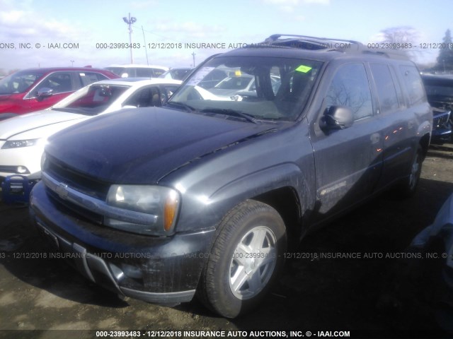 1GNET16S636131700 - 2003 CHEVROLET TRAILBLAZER EXT GRAY photo 2