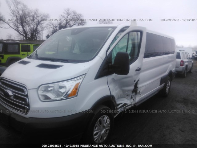 1FBZX2YM7GKA99733 - 2016 FORD TRANSIT T-350 WHITE photo 2