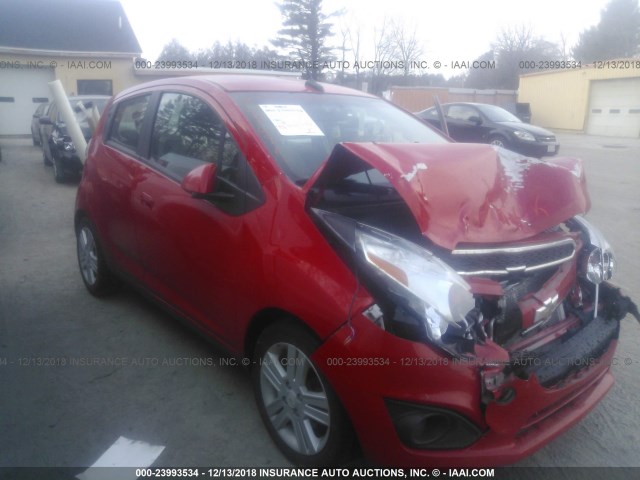 KL8CB6S96EC442673 - 2014 CHEVROLET SPARK LS RED photo 1