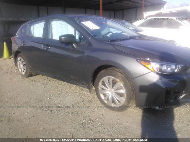 4S3GTAA63J3734534 - 2018 SUBARU IMPREZA GRAY photo 1