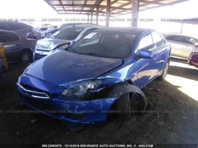 JA3AU26U69U032065 - 2009 MITSUBISHI LANCER ES/ES SPORT BLUE photo 2