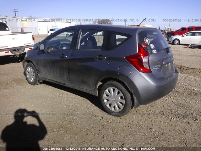 3N1CE2CP2GL385726 - 2016 NISSAN VERSA NOTE S/S PLUS/SV/SL/SR GRAY photo 3