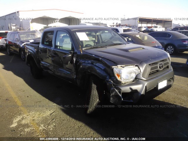 3TMLU4EN9DM133548 - 2013 TOYOTA TACOMA DOUBLE CAB GRAY photo 1