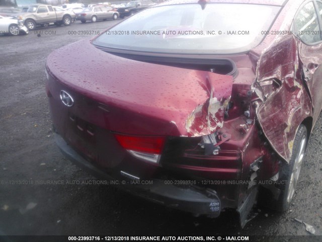 5NPDH4AE4DH424494 - 2013 HYUNDAI ELANTRA GLS/LIMITED RED photo 6