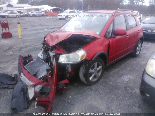 JS2YB413375101808 - 2007 SUZUKI SX4 RED photo 2