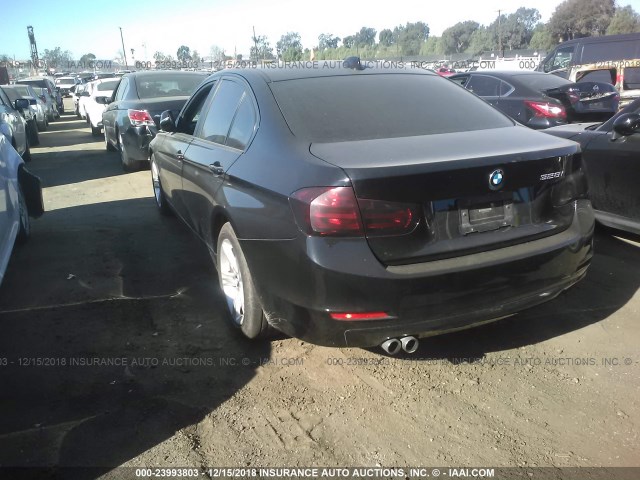 WBA3C1C57EK116578 - 2014 BMW 328 I SULEV BLACK photo 3