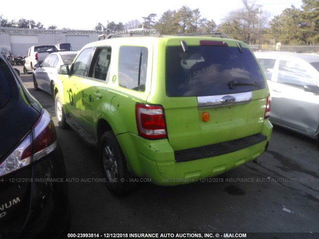 1FMCU49399KA89764 - 2009 FORD ESCAPE HYBRID GREEN photo 3