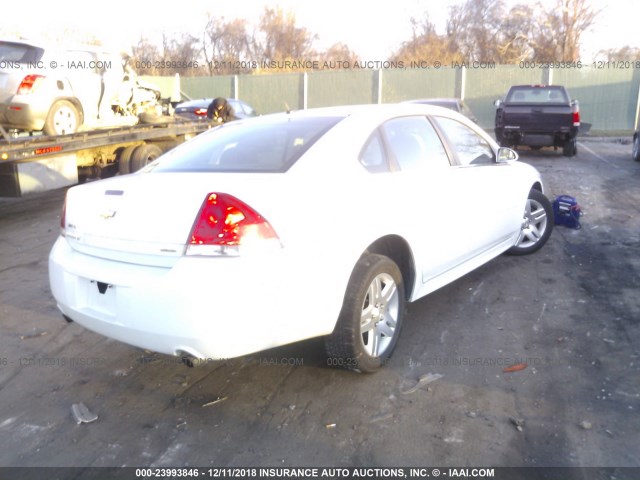 2G1WB5E30E1167158 - 2014 CHEVROLET IMPALA LIMITED LT WHITE photo 4