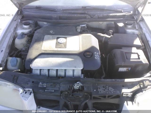 3VWVH69M93M118361 - 2003 VOLKSWAGEN JETTA GLI SILVER photo 10