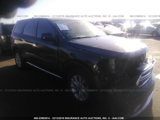 1C4RDJAG1EC279123 - 2014 DODGE DURANGO SXT BLACK photo 1