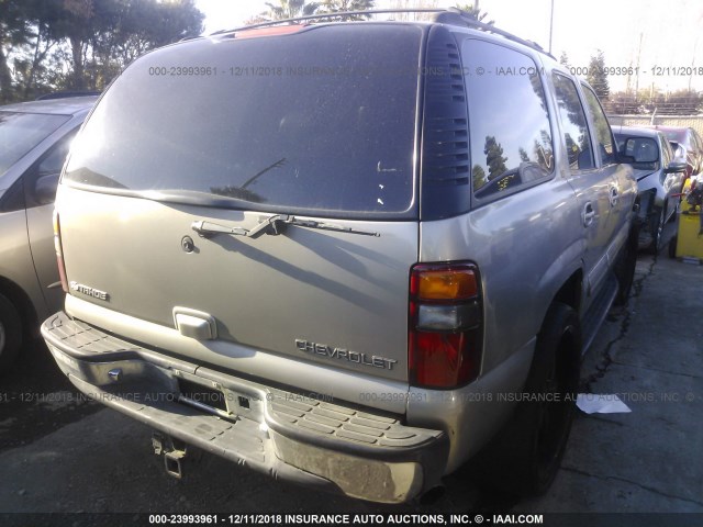 1GNEK13T71J169687 - 2001 CHEVROLET TAHOE K1500 GRAY photo 4