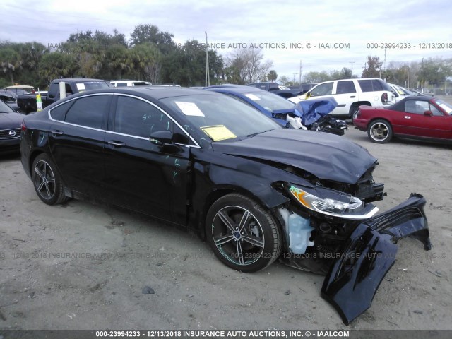 3FA6P0K97FR242252 - 2015 FORD FUSION TITANIUM BLACK photo 1