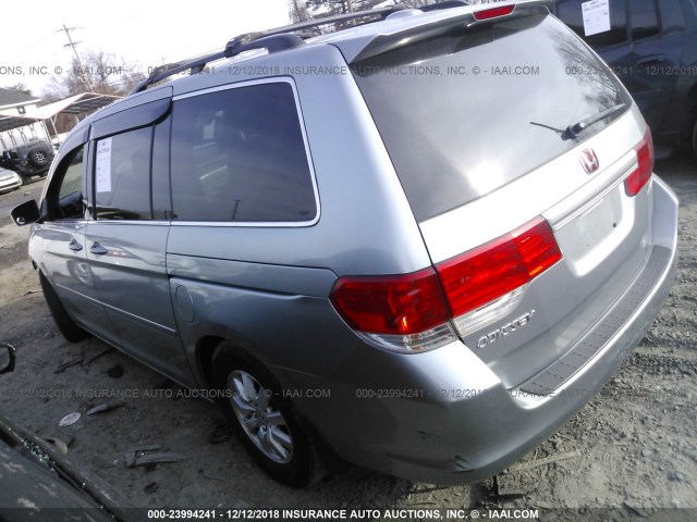 5FNRL38768B065143 - 2008 HONDA ODYSSEY EXL Light Blue photo 3