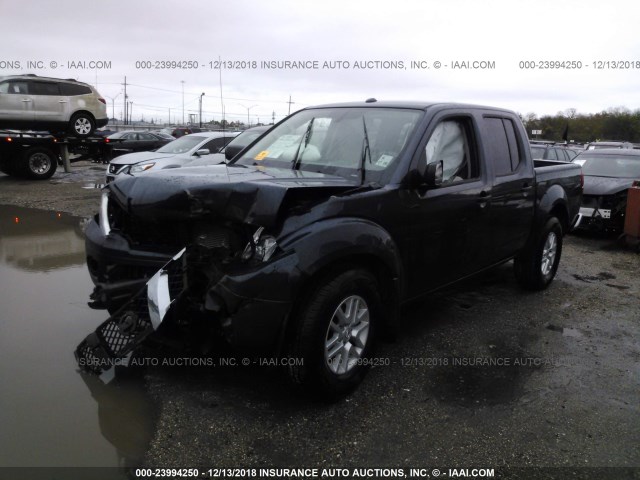 1N6AD0ER2JN721583 - 2018 NISSAN FRONTIER S/SV/SL/PRO-4X BLUE photo 2