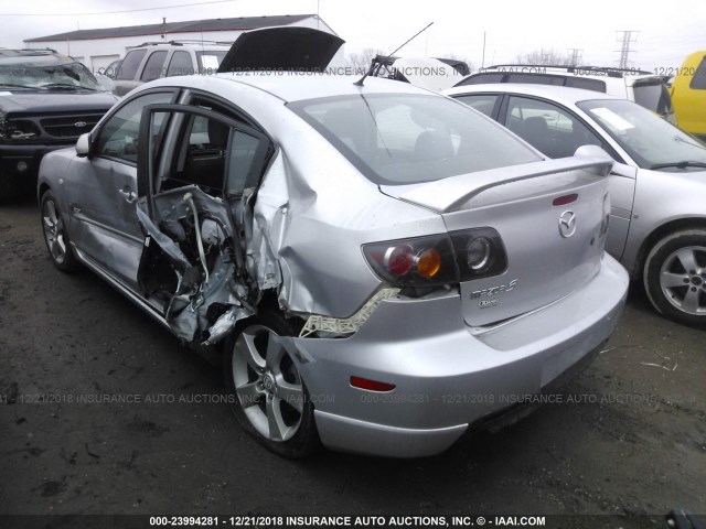 JM1BK323351275083 - 2005 MAZDA 3 S SILVER photo 3