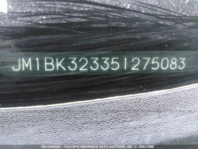 JM1BK323351275083 - 2005 MAZDA 3 S SILVER photo 9