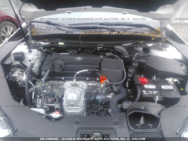 19UUB1F38KA001866 - 2019 ACURA TLX WHITE photo 10