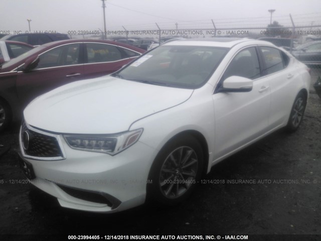 19UUB1F38KA001866 - 2019 ACURA TLX WHITE photo 2