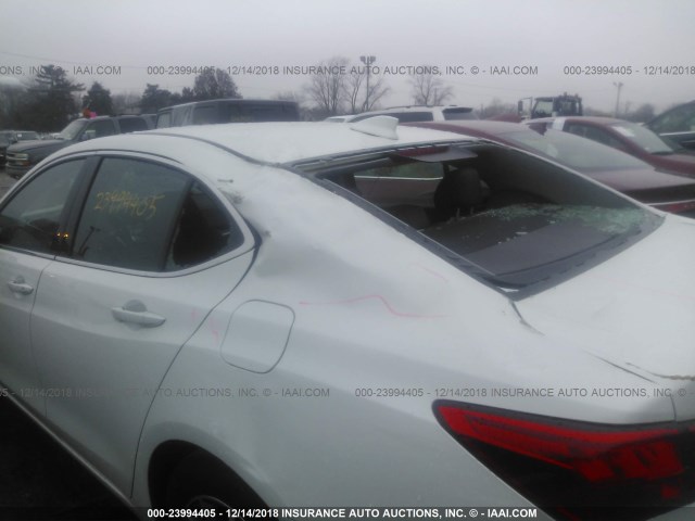 19UUB1F38KA001866 - 2019 ACURA TLX WHITE photo 6