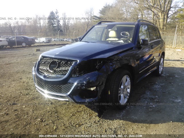 WDCGG8JB9DG100307 - 2013 MERCEDES-BENZ GLK 350 4MATIC BLUE photo 6