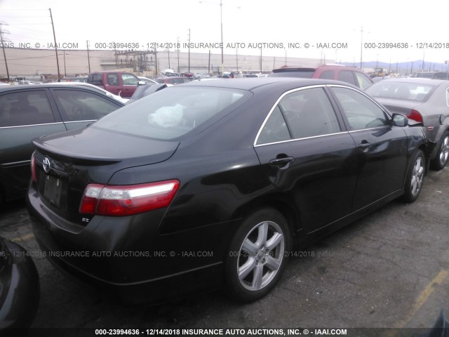 4T1BE46K29U386724 - 2009 TOYOTA CAMRY SE/LE/XLE BLACK photo 4