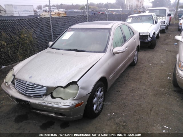 WDBRF61J73E013897 - 2003 MERCEDES-BENZ C 240 TAN photo 2