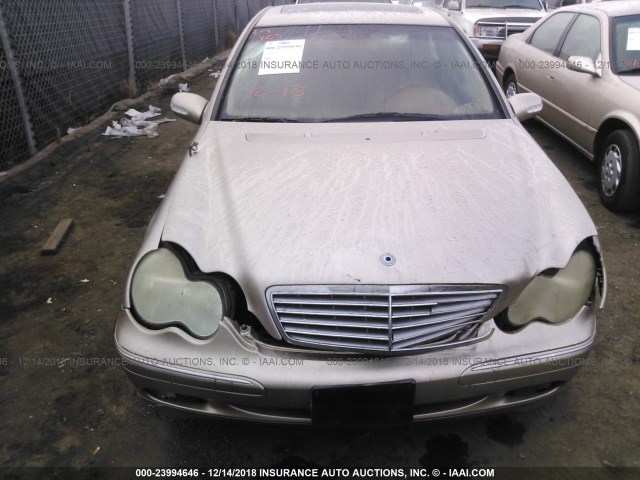 WDBRF61J73E013897 - 2003 MERCEDES-BENZ C 240 TAN photo 6