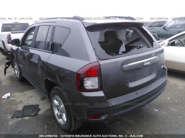 1C4NJCEA2GD722451 - 2016 JEEP COMPASS LATITUDE GRAY photo 3