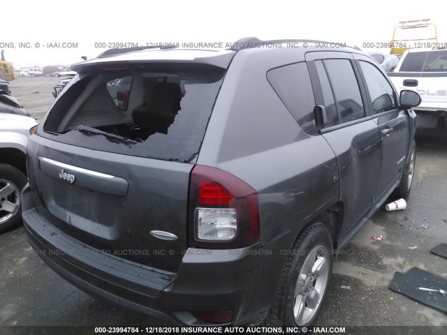 1C4NJCEA2GD722451 - 2016 JEEP COMPASS LATITUDE GRAY photo 4