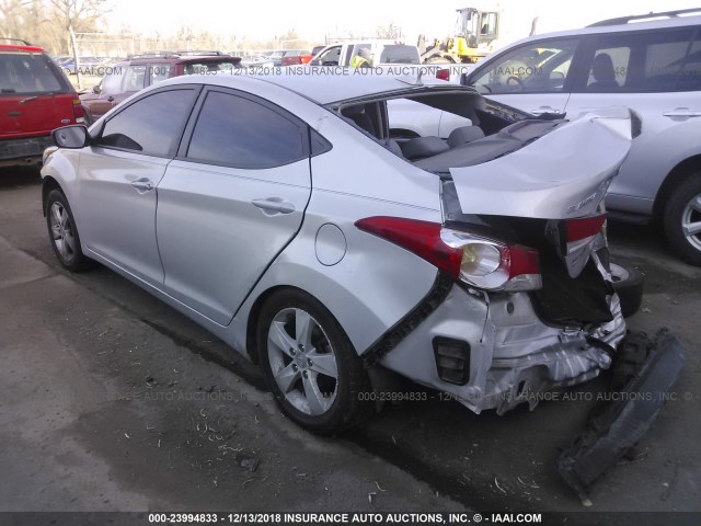 KMHDH4AE9CU207913 - 2012 HYUNDAI ELANTRA GLS/LIMITED SILVER photo 3