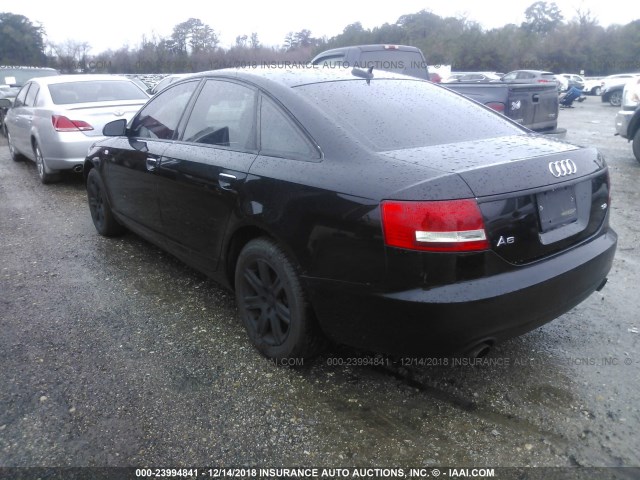 WAUAH74F86N115927 - 2006 AUDI A6 3.2 BLACK photo 3