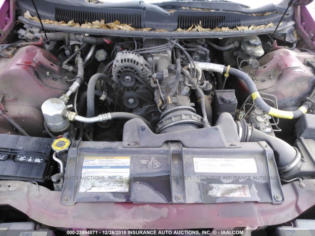 2G1FP22K5T2147054 - 1996 CHEVROLET CAMARO RS PINK photo 10