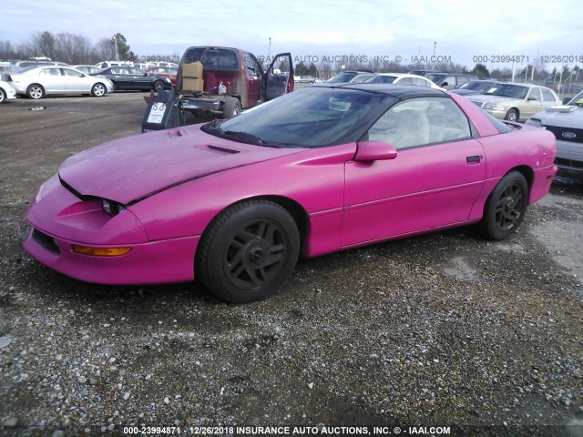 2G1FP22K5T2147054 - 1996 CHEVROLET CAMARO RS PINK photo 2