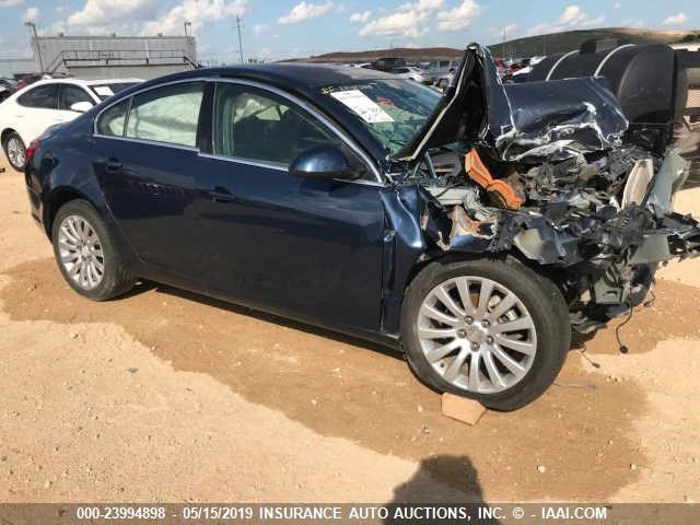W04GN5EC7B1116576 - 2011 BUICK REGAL CXL BLUE photo 1
