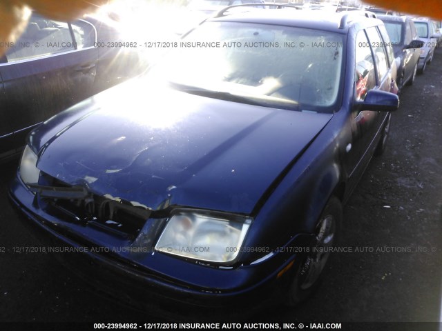 WVWSK61J33W381549 - 2003 VOLKSWAGEN JETTA GLS BLUE photo 2