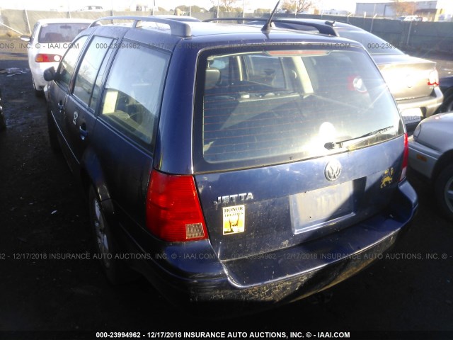 WVWSK61J33W381549 - 2003 VOLKSWAGEN JETTA GLS BLUE photo 3