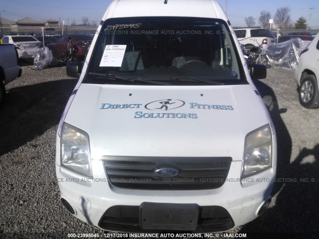 NM0LS7DN3CT101054 - 2012 FORD TRANSIT CONNECT XLT WHITE photo 6