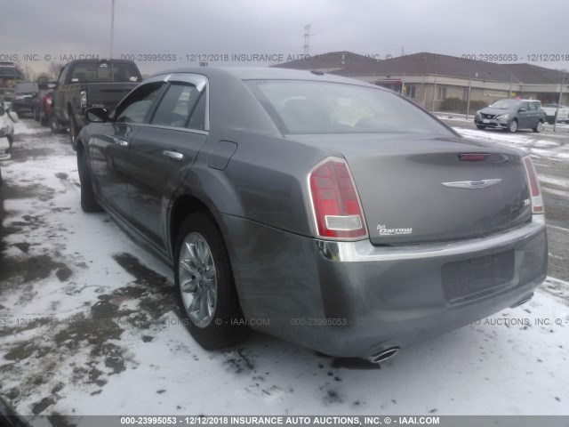 2C3CCACG6CH205989 - 2012 CHRYSLER 300 LIMITED GRAY photo 3