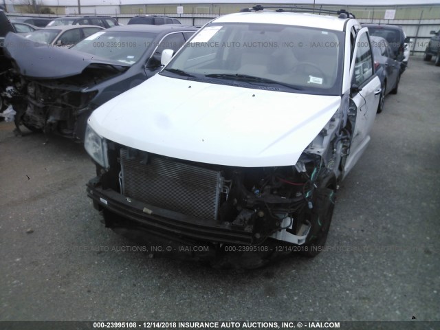 3D4GH67V89T536242 - 2009 DODGE JOURNEY R/T WHITE photo 6