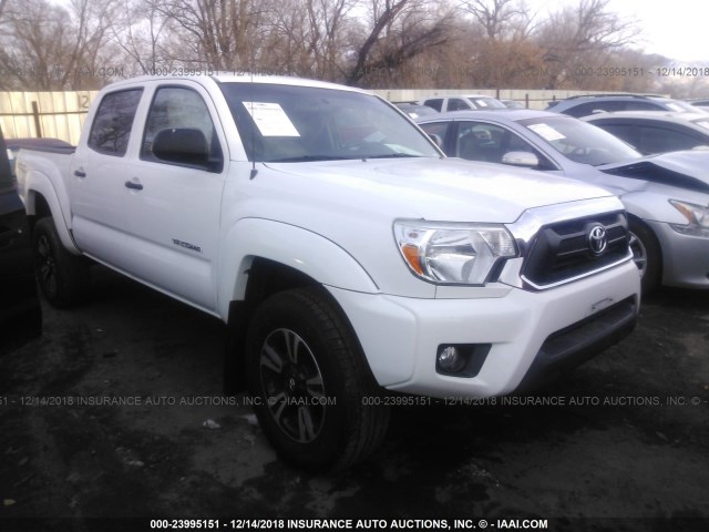 3TMJU4GN1FM182993 - 2015 TOYOTA TACOMA DOUBLE CAB PRERUNNER WHITE photo 1