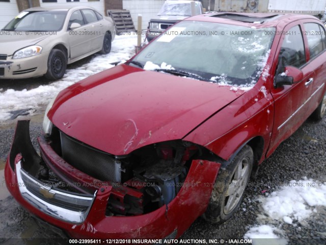 1G1AZ55FX77229266 - 2007 CHEVROLET COBALT LTZ RED photo 6