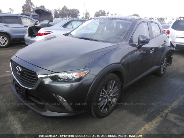 JM1DKDC73J0321219 - 2018 MAZDA CX-3 TOURING GRAY photo 2