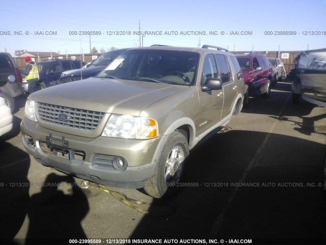 1FMZU73K92ZC71621 - 2002 FORD EXPLORER XLT GOLD photo 2