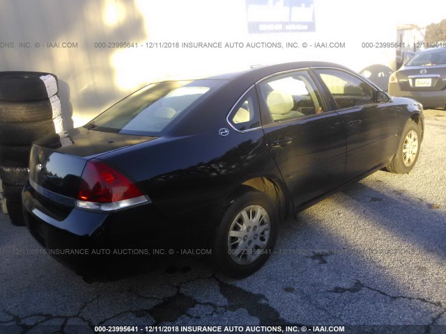 2G1WS551769342877 - 2006 CHEVROLET IMPALA POLICE BLACK photo 4